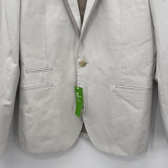 H & M Conscious Collection Mens Long Sleeve Lined Jacket Size 42R NWT - Picture 3 of 10